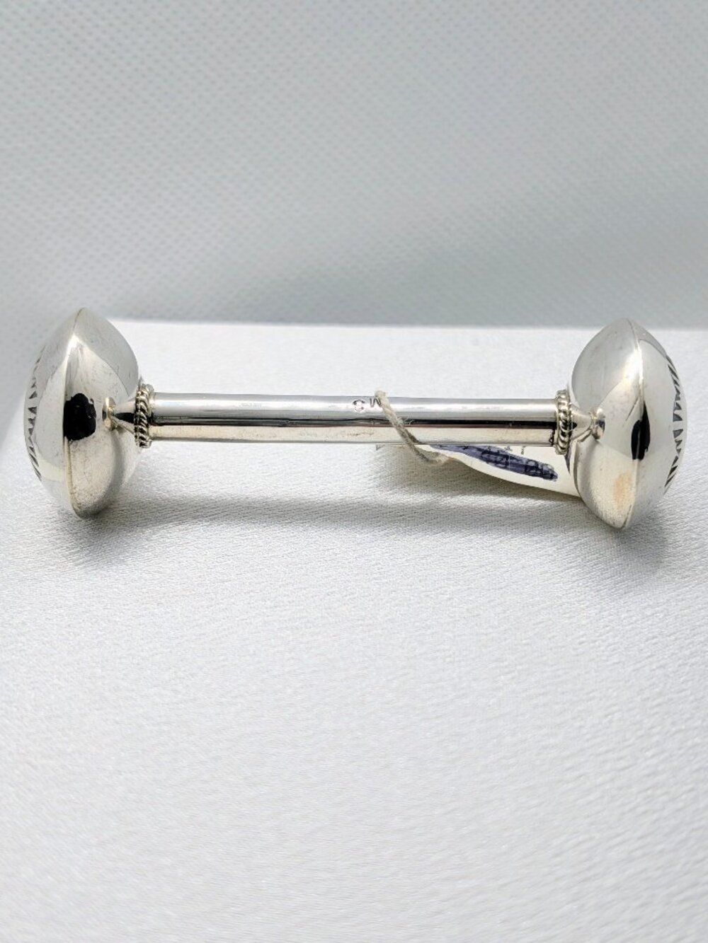 NEW handmade sterling silver baby rattle - Picture 3 of 11